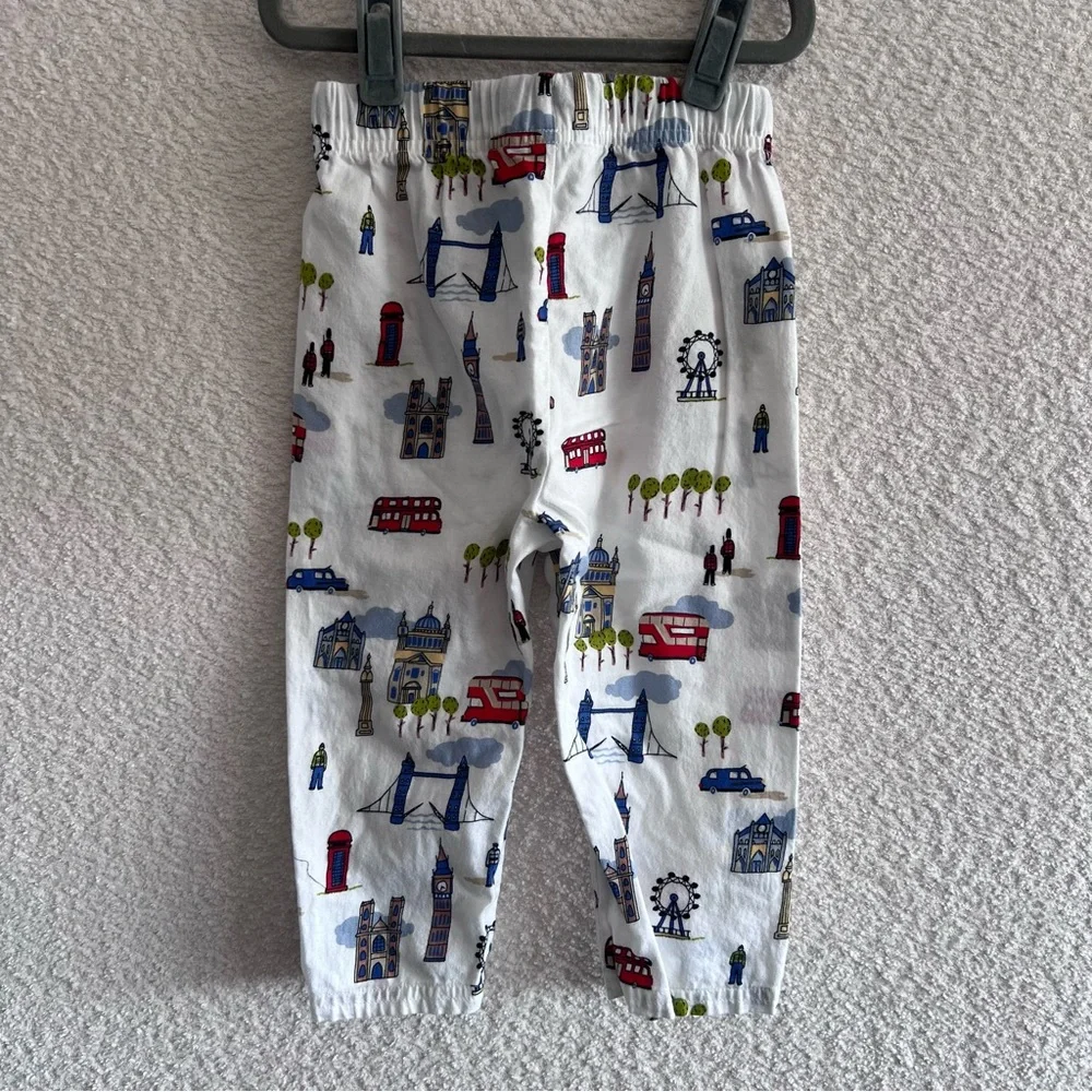 Marks & Spencer M&S Infant London 2 Piece Pajamas Matching Set Size 18-24 Months